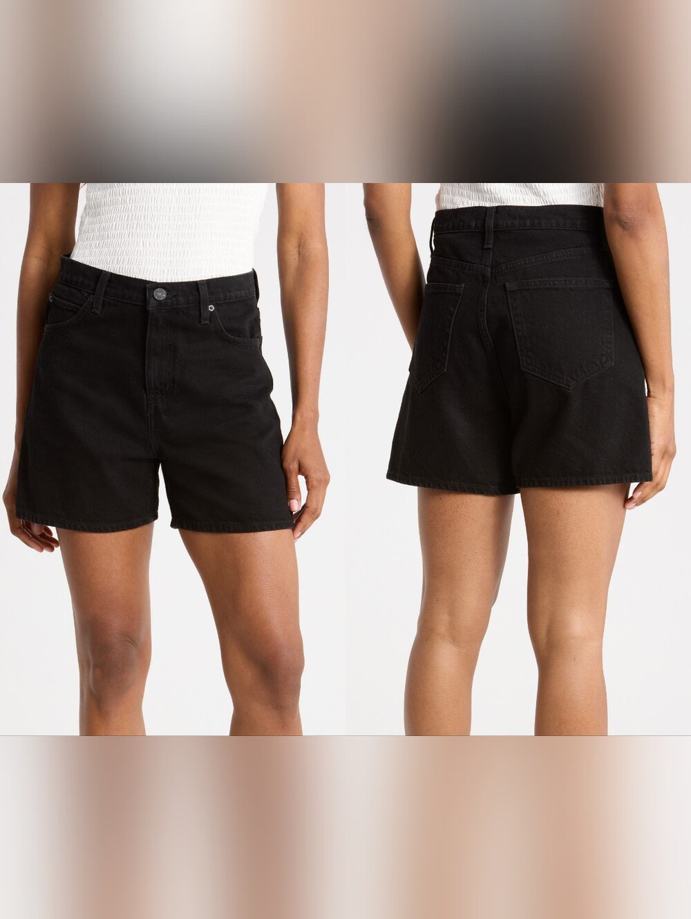 Frame The Easy High Waist Denim Shorts